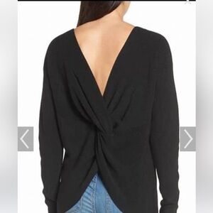 Pink Halogen Tie Back Sweater